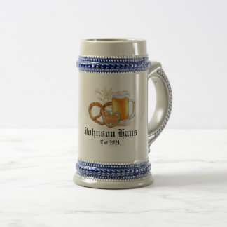 German Oktoberfest, Custom Family Name Beer Stein