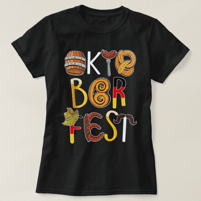 German Oktoberfest Funny Oktoberfest T-Shirt (Design Front)
