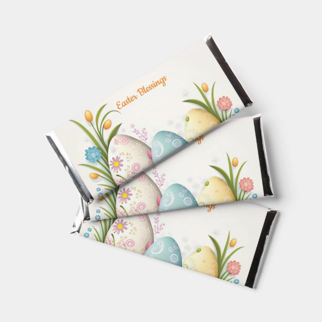 🌼 German Ostern Easter Egg Extravaganza  Hershey Bar Favors (Front)