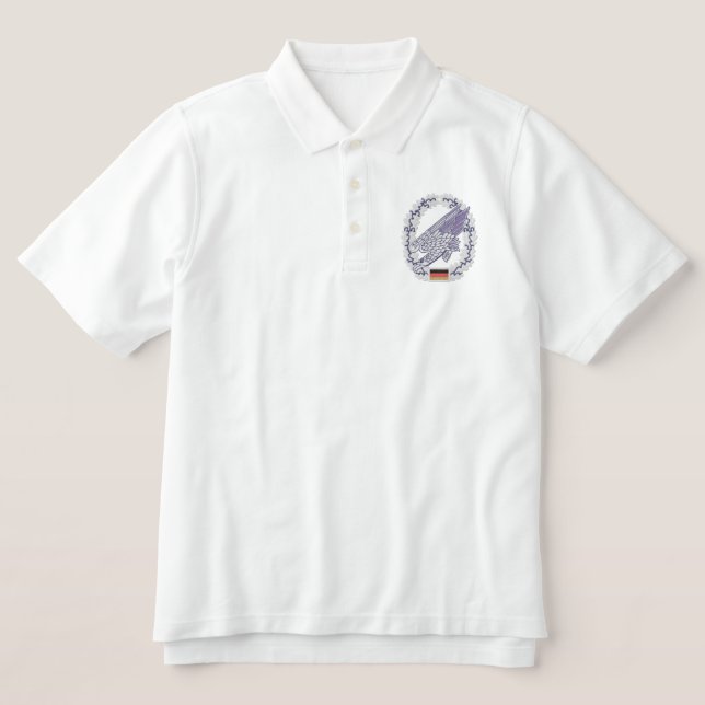 German Paratrooper Fallschirmjäger Embroidered Polo Shirt (Design Front)