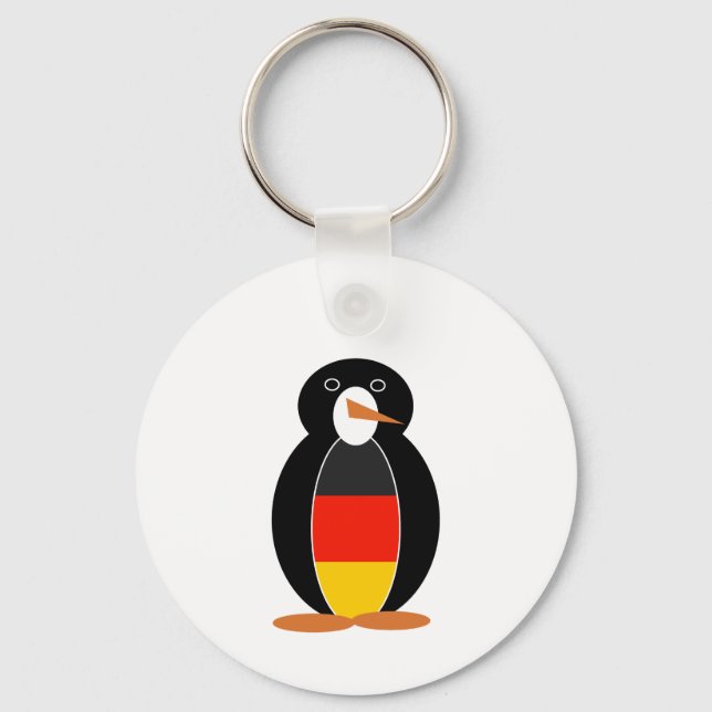 German Penguin -- Deutsch Pinguin Keychain (Front)