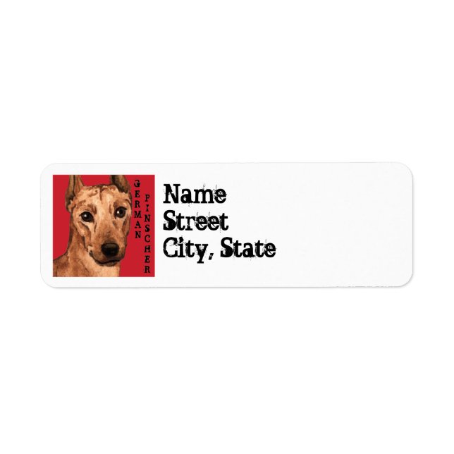 German Pinscher Color Block Label (Front)
