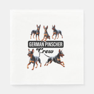 German Pinscher Crew Napkins