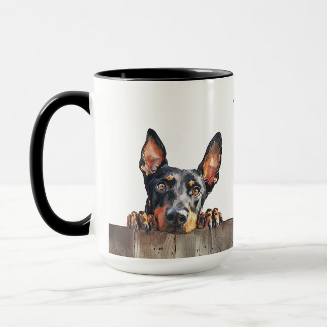 German Pinscher Dog Mug (Left)