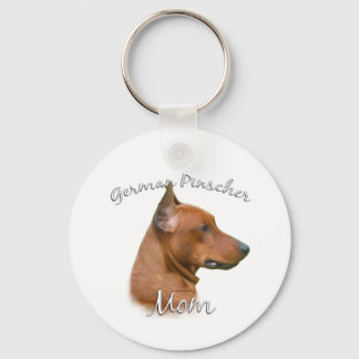 German Pinscher Mom 2 Keychain
