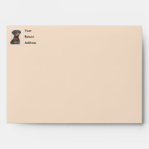 German Pinscher Painting Original Animal Art Envelope