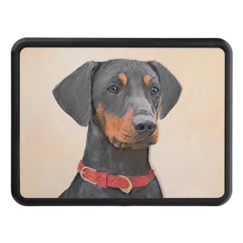 German Pinscher Painting Original Animal Art Hitch Cover