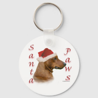 German Pinscher Santa Paws Keychain