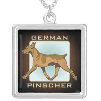 German Pinscher sterling silver necklace