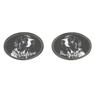 German Pointer Dog Cufflinks Personalize Dog Gifts