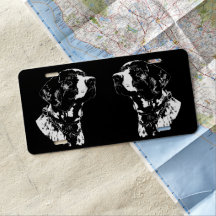german shorthaired pointer license plate