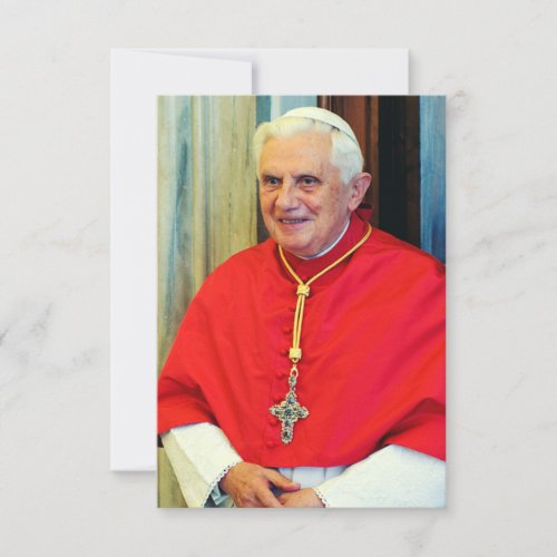 German Pope Benedict Thank You Card