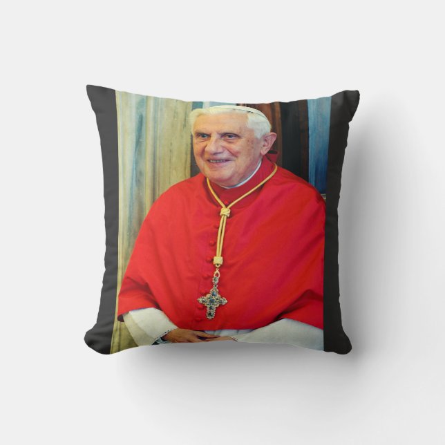 German Pope Benedict Throw Pillow (Front)
