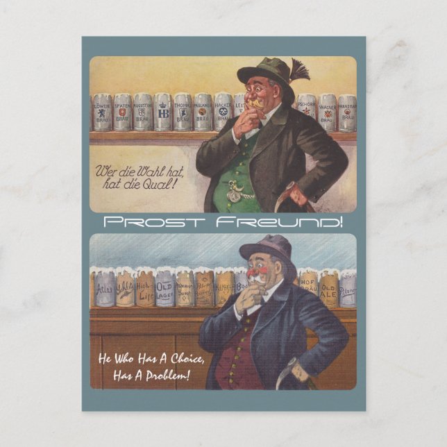 German Proverb Oktoberfest Toast Prost Postcard (Front)