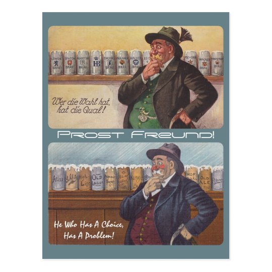 German Proverb Oktoberfest Toast Prost Postcard