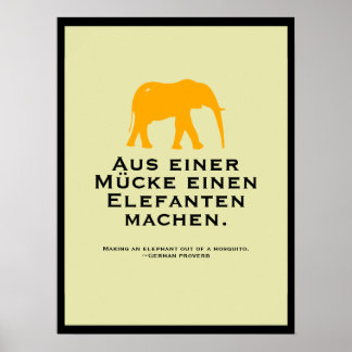 German Proverb Poster