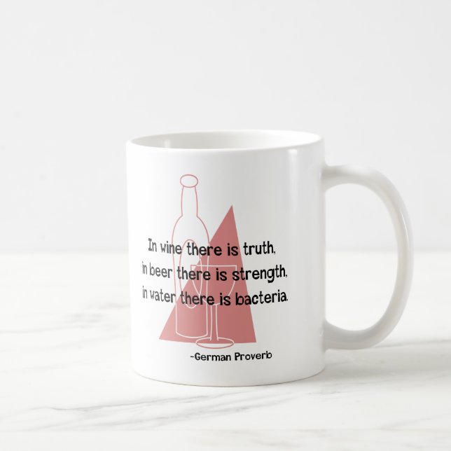 German Proverb -retro Coffee Mug (Right)