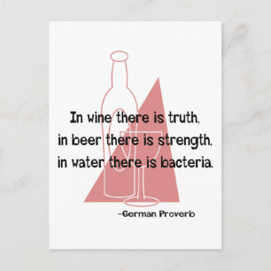 German Proverb -retro Postcard