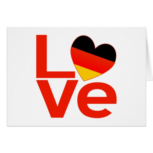 German Red Love Cards (Front Horizontal)