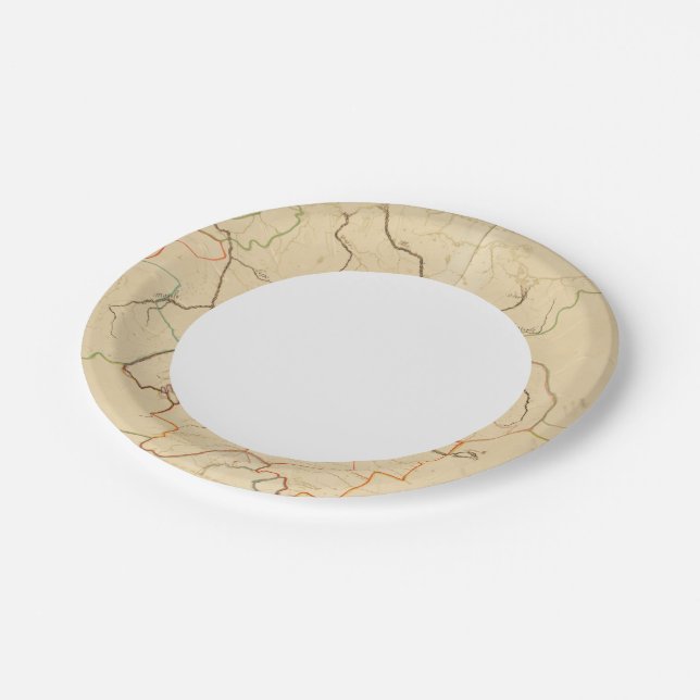 German Rivers 2 Paper Plates (Angled)