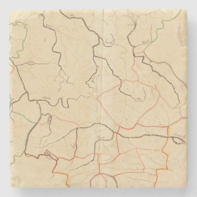 German Rivers 2 Stone Coaster (Front)