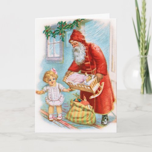 German Santa Christmas card
