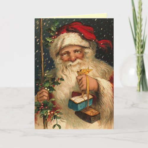 German Santa Christmas Card