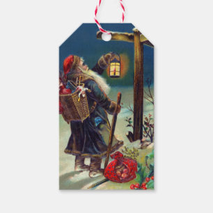 German Santa Claus Christmas Gift Tags