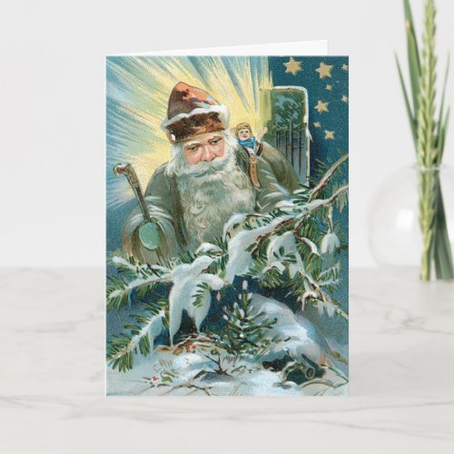 German Santa Vintage Christmas Cards