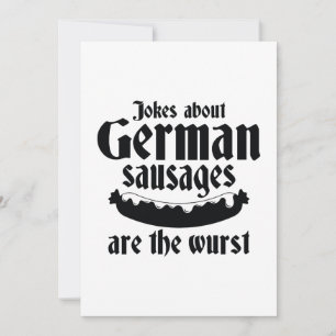 German Sausages Thank You Card