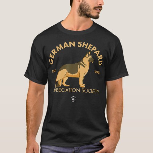 German Shepard Appreciation Society  Alsatian danc T_Shirt