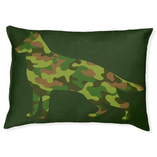 German Shepard army green camouflage Pet Bed
