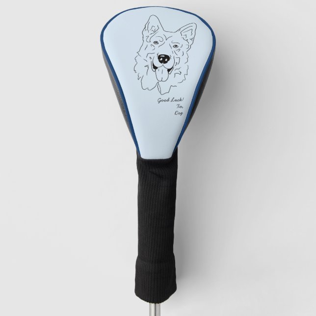 German Shepard  Golf Head Cover (Front)