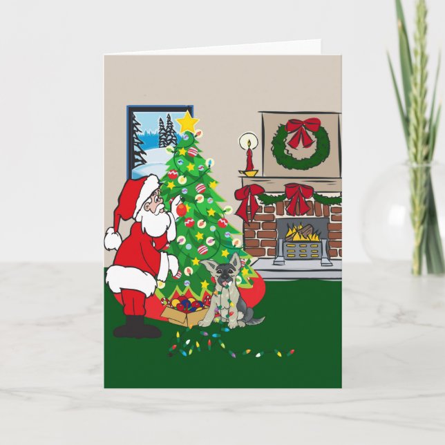 german shepard holiday card (Front)