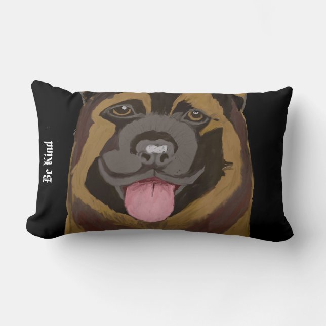 German Shepard Iconic Gift Lumbar Pillow (Front)