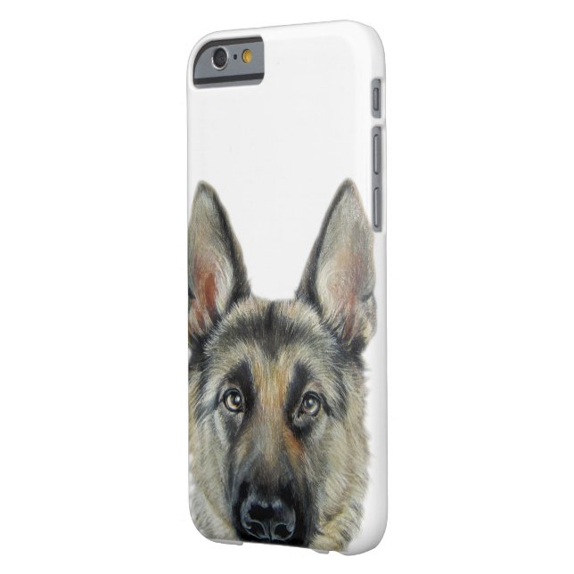German Shepard, original painting and design Case-Mate iPhone Case (Back Left)