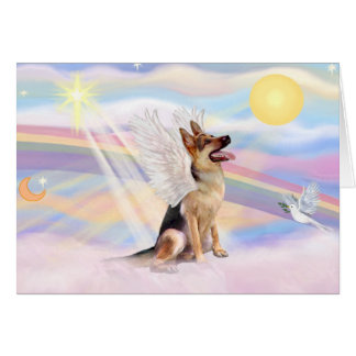 German Shepherd Rainbow Bridge Cards | Zazzle