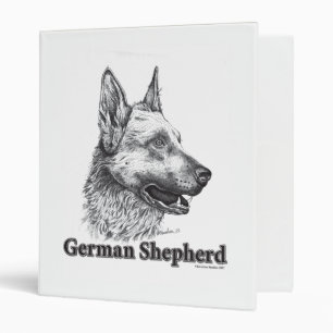 German Shepherd 3 Ring Binder