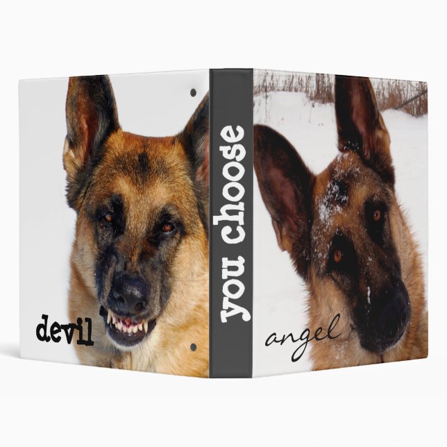 German Shepherd  3 Ring Binder (Background)