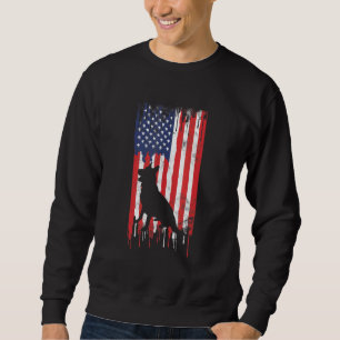 German Shepherd 4th Of July Patriotic American Usa Sweatshirt