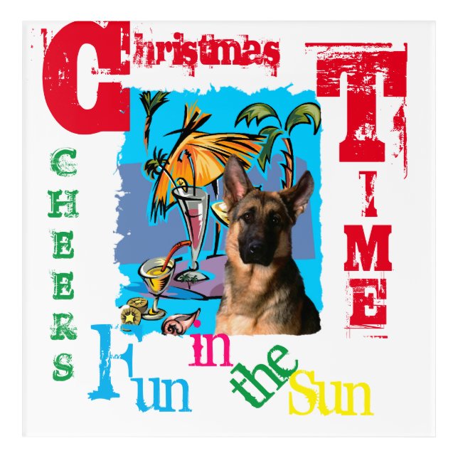 German Shepherd Acrylic Print (Front)