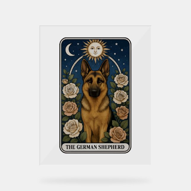 German Shepherd Acrylic Sign (Front)
