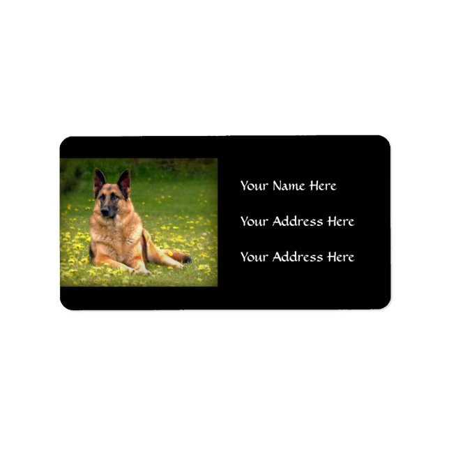 German Shepherd Address Labels (Front)