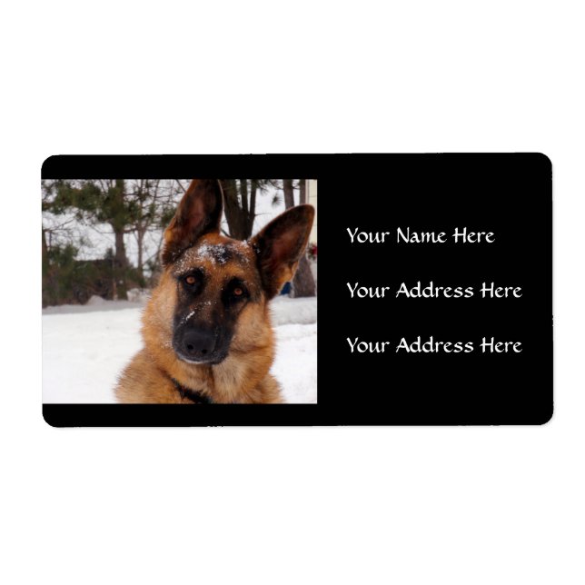 German Shepherd Address Labels (Front)