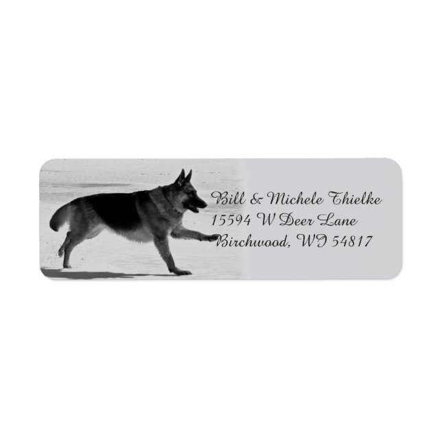 German Shepherd Address Labels (Front)