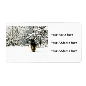 German Shepherd Address Labels