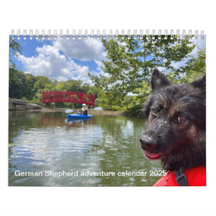 German Shepherd adventure calendar 2025