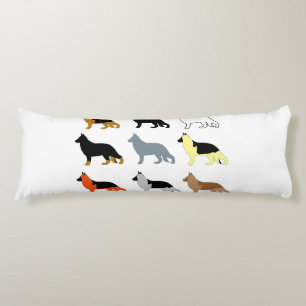 german shepherd all colors silos body pillow
