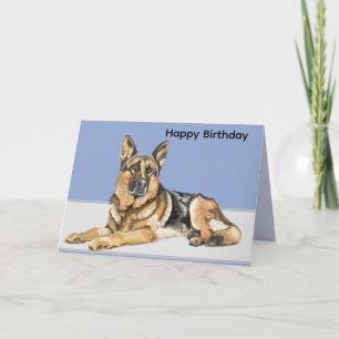 German Shepherd, Alsatian Card