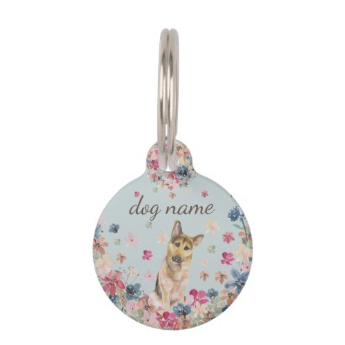 German Shepherd Alsatian Pet ID Tag